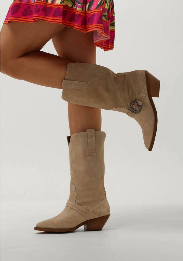Notre-V 08-480 Cowboylaarzen Western Laarzen Dames Beige - Foto 2