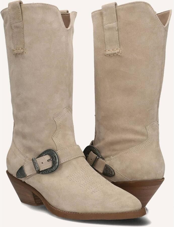 Notre-V 08-480 Cowboylaarzen Western Laarzen Dames Beige - Foto 4