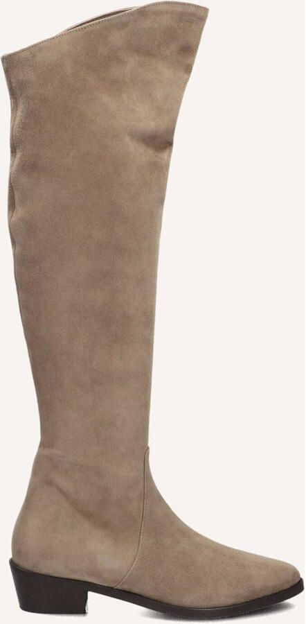 Notre-V 394492 Laarzen Suède Dames Taupe - Foto 2