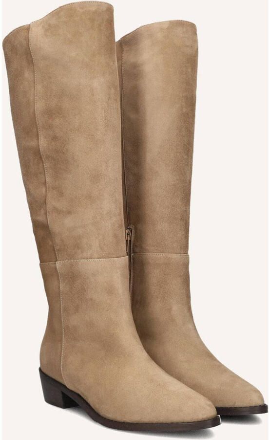 Notre-v Beige Hoge Laarzen met Ronde Neus - Foto 2