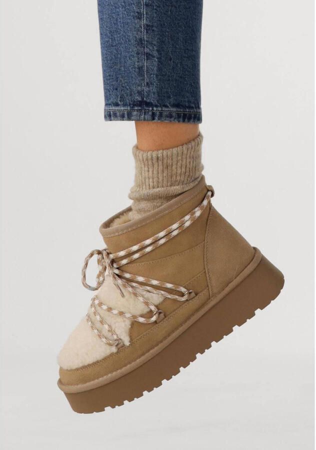 Notre-V Femm Laarzen Textiel Dames Beige - Foto 2