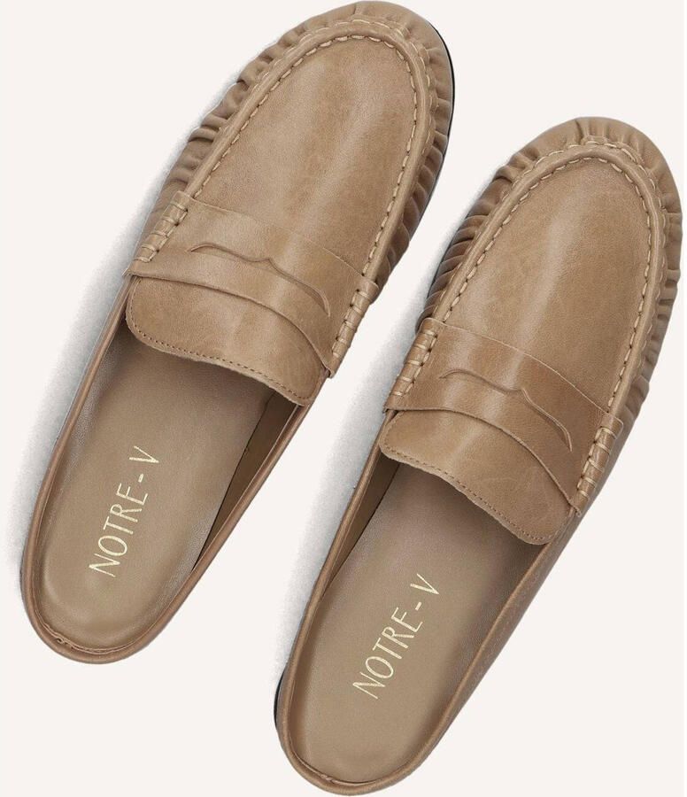 Notre-V D25118 3639el Loafers Dames Instappers Beige - Foto 5