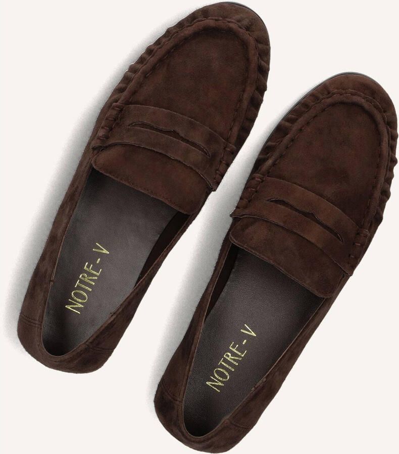 Notre-V D25118 Loafers Dames Instappers Bruin - Foto 6