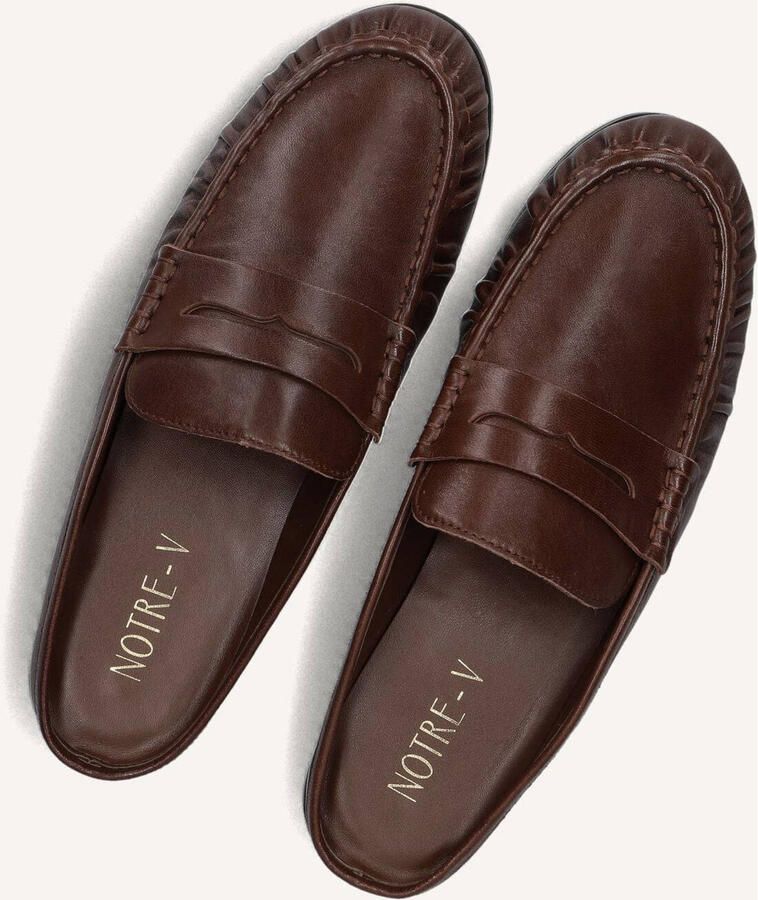 Notre-V D25118 3639el Loafers Dames Instappers Bruin - Foto 6