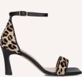 Notre-v Elegante Beige Sandalen met 9cm Hak - Zwart