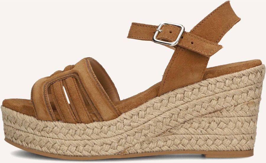 Notre-V Nv-1040 Sandalen Met Sleehak Dames Camel - Foto 6