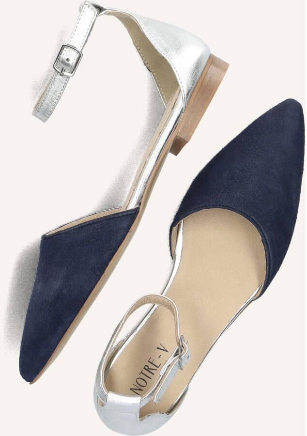 Notre-V Vk2163 Ballerina's Dames Blauw - Foto 3