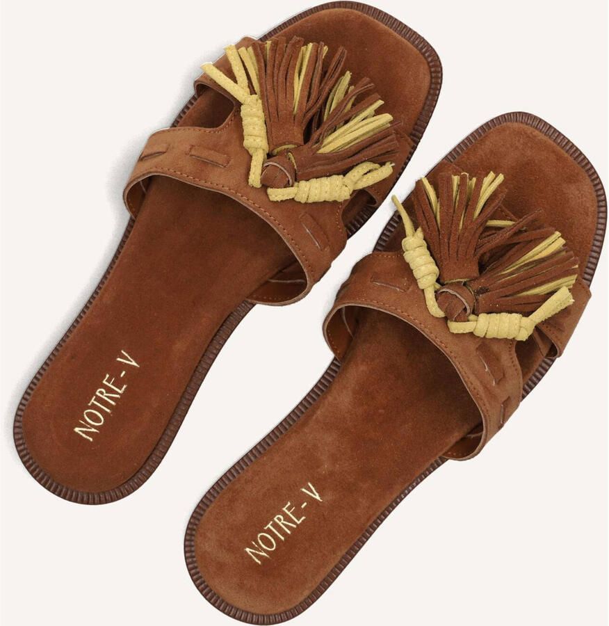 Notre-V 19401 Slippers Dames Cognac - Foto 6
