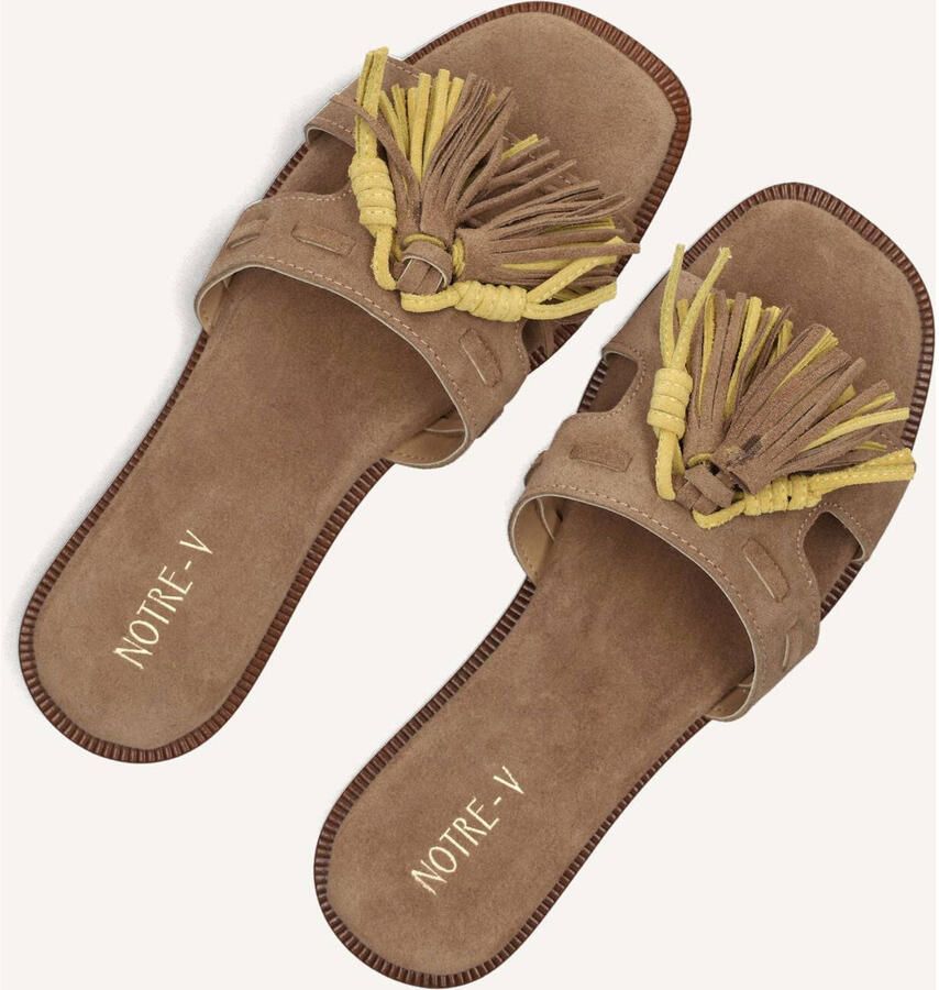 Notre-V 19401 Slippers Dames Taupe - Foto 6