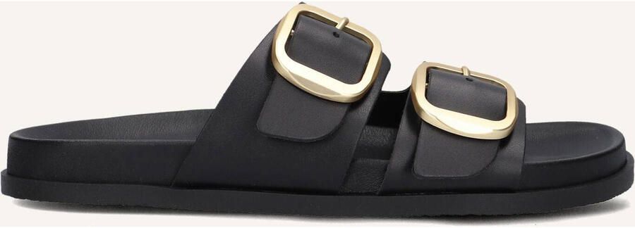 Notre-v Zwarte Leren Slippers Stijlvol Model - Foto 1