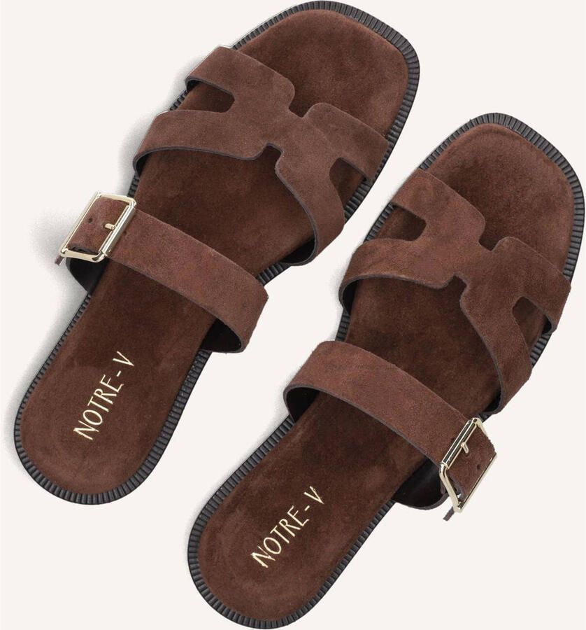 Notre-V 227226 Slippers Dames Bruin - Foto 6