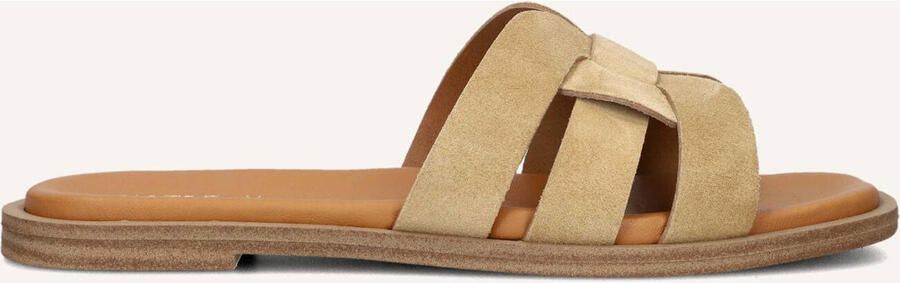 Notre-v Beige Zomerslippers met Vierkante Neus - Foto 2