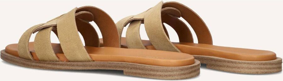 Notre-v Beige Zomerslippers met Vierkante Neus - Foto 4