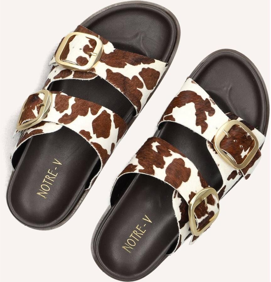 Notre-V 227329 Slippers Dames Bruin - Foto 3