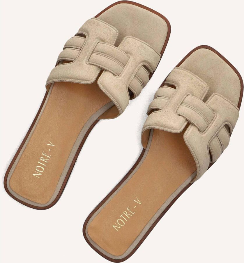Notre-V As-16301 Slippers Dames Beige - Foto 3