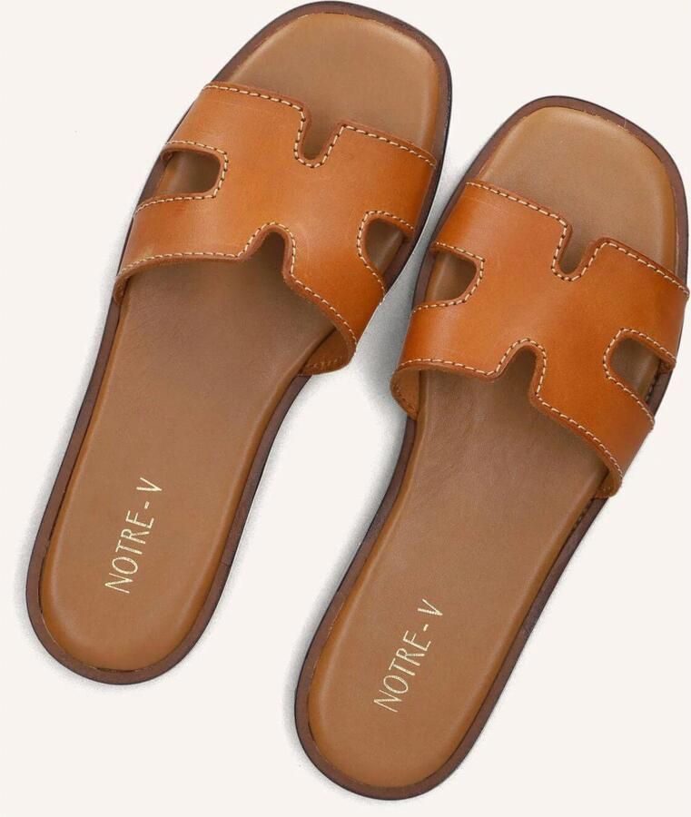 Notre-V Nv-1000 Slippers Dames Camel - Foto 6