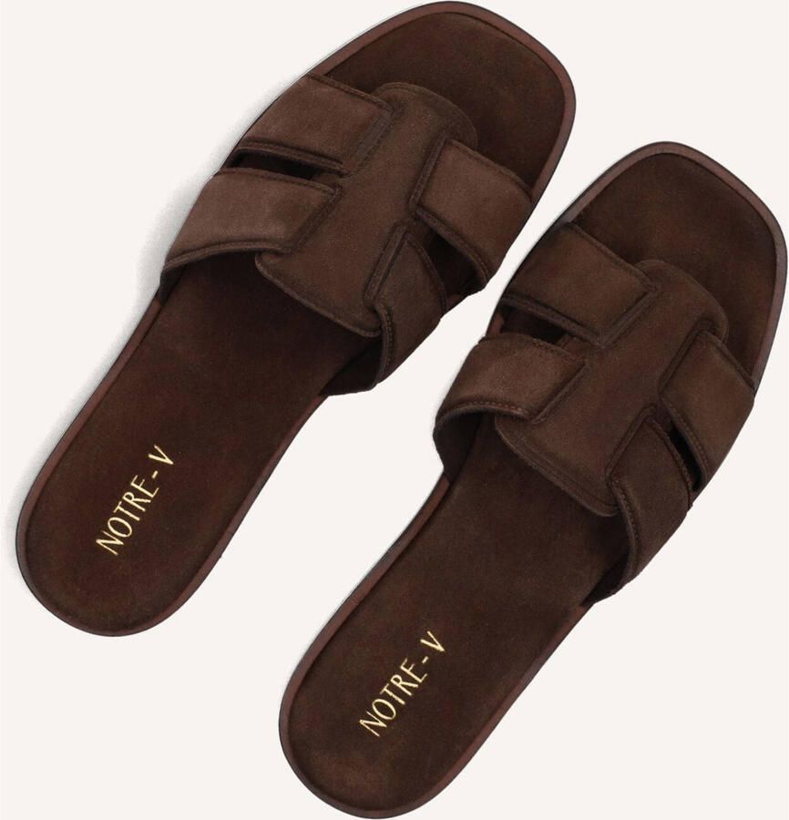 Notre-V Nv-1005 Slippers Dames Bruin - Foto 6