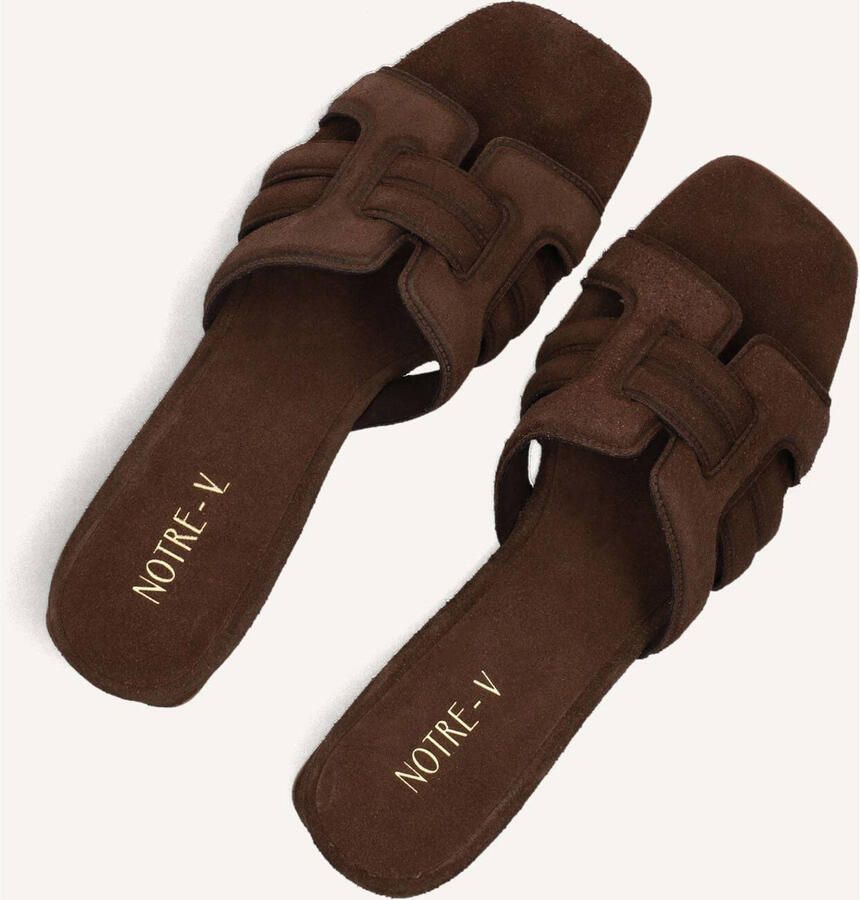 Notre-V Nv-1010 Slippers Dames Bruin - Foto 5
