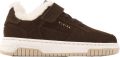 Nubikk Basket Teddy Jr gevoerde suède sneakers donkerbruin Effen - Donkerbruin
