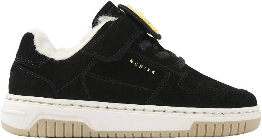 Nubikk Basket Teddy Jr gevoerde suède sneakers zwart