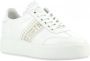 Nubikk Elise GPS leren plateau sneakers wit goud - Thumbnail 1