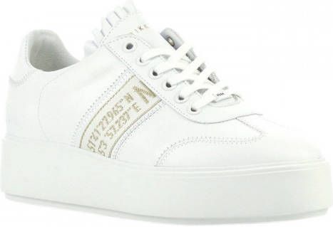 NUBIKK® Roque Roman L | Gold White Sneakers | Official webshop