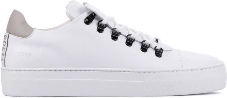 Nubikk Jagger Classic leren sneakers wit beige - Schoenen.nl