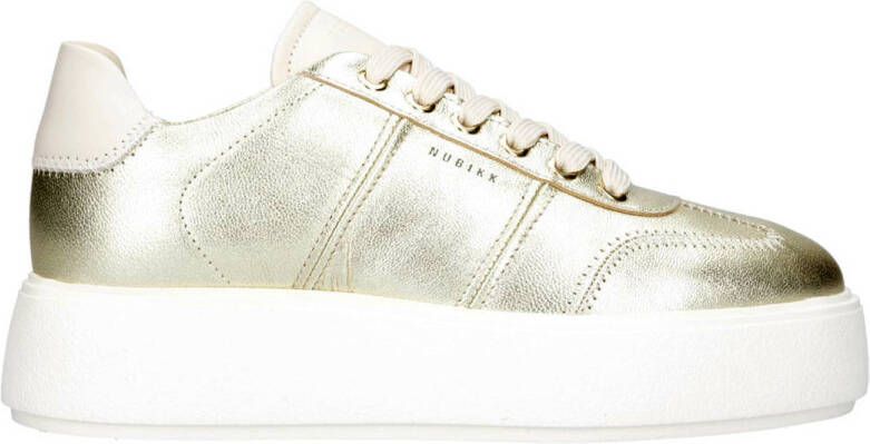NUBIKK Lage Sneakers Dames Elise Wing Maat: 42 Materiaal: Leer Kleur: Goud