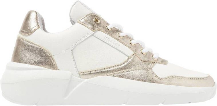 Nubikk leren sneakers wit goud Meisjes Leer Meerkleurig 29