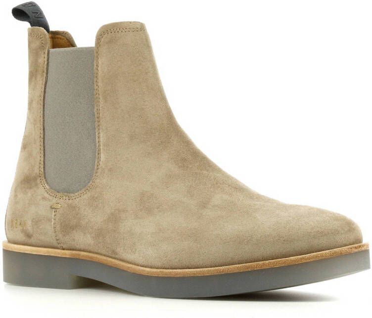 Nubikk Logan suède chelsea boots beige