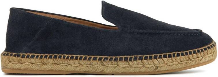 Nubikk Mr. Sanchez suède espadrilles donkerblauw