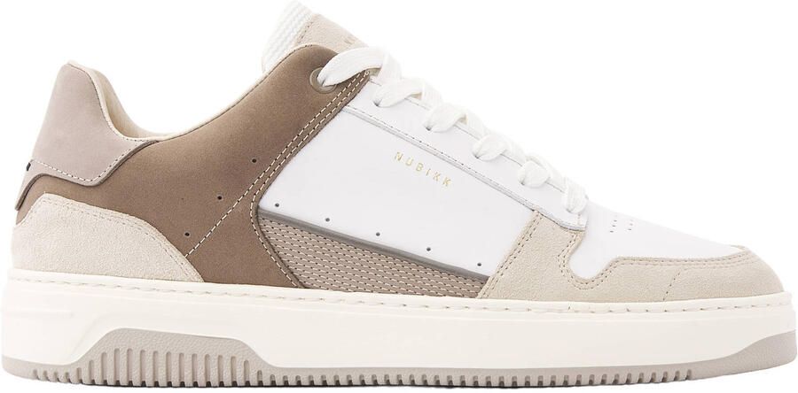 Nubikk Basket Courtside suède sneakers beige wit