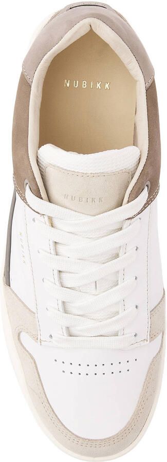 Nubikk Basket Courtside suède sneakers beige wit - Foto 3