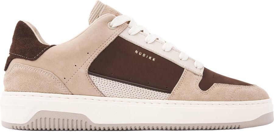 Nubikk Basket Courtside suède sneakers bruin beige