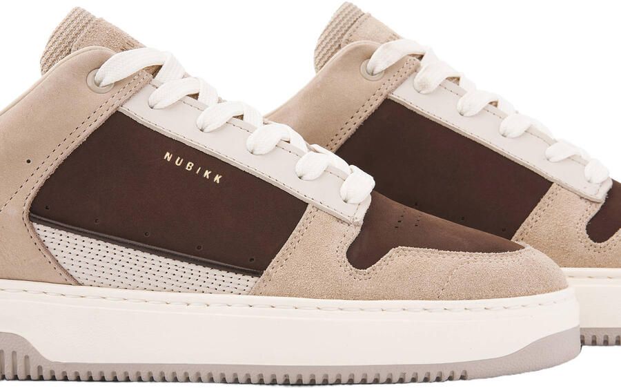 Nubikk Basket Courtside suède sneakers bruin beige - Foto 3
