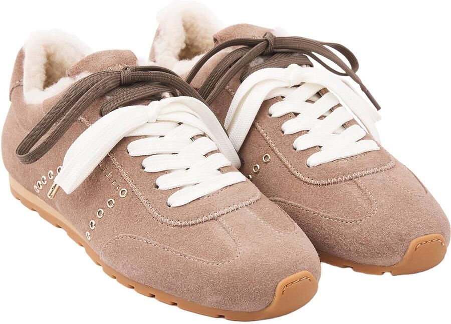 Nubikk Billy Lou Fur II suède sneakers lichtbruin - Foto 2