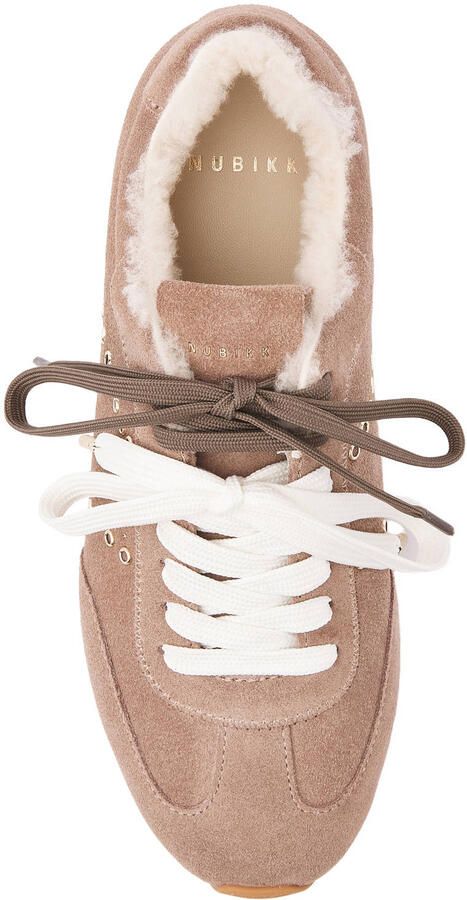 Nubikk Billy Lou Fur II suède sneakers lichtbruin - Foto 3
