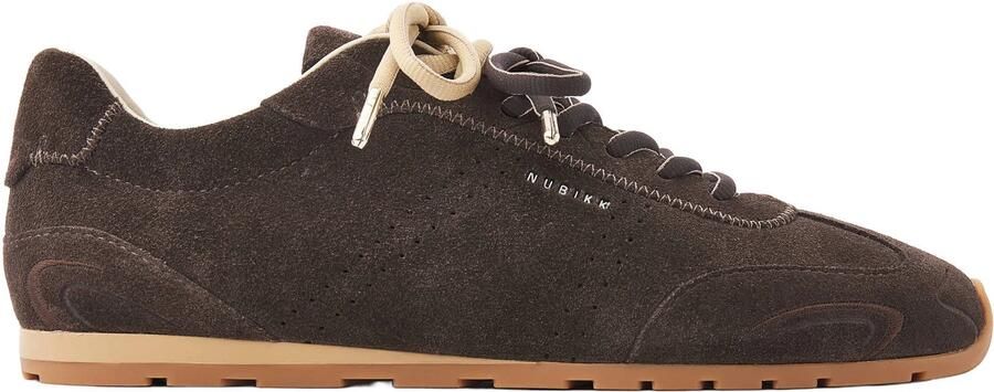 Nubikk Billy Lou II suède sneakers donkerbruin