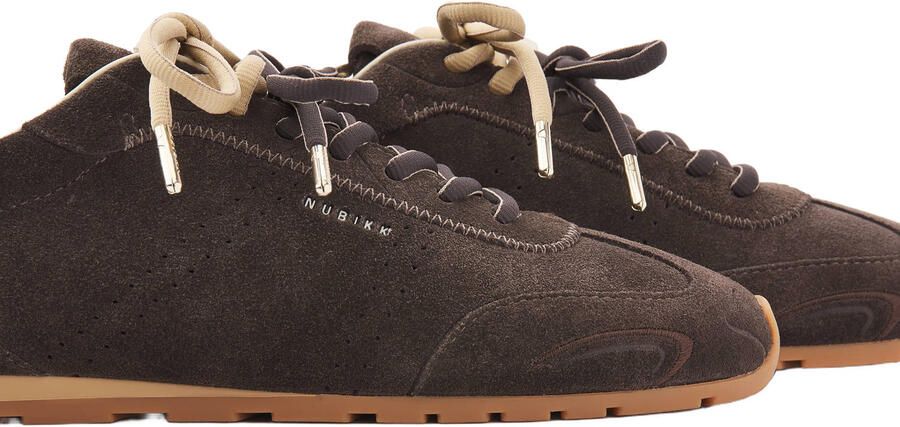 Nubikk Billy Lou II suède sneakers donkerbruin - Foto 3