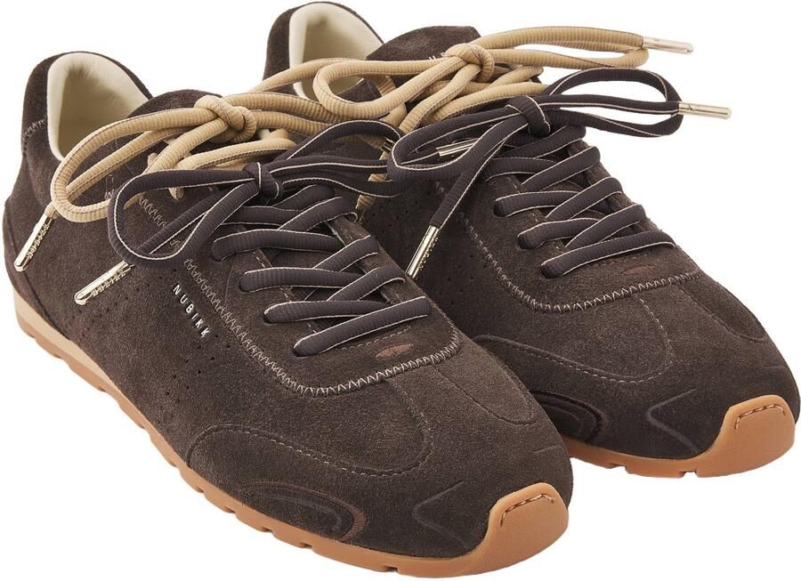 Nubikk Billy Lou II suède sneakers donkerbruin - Foto 2