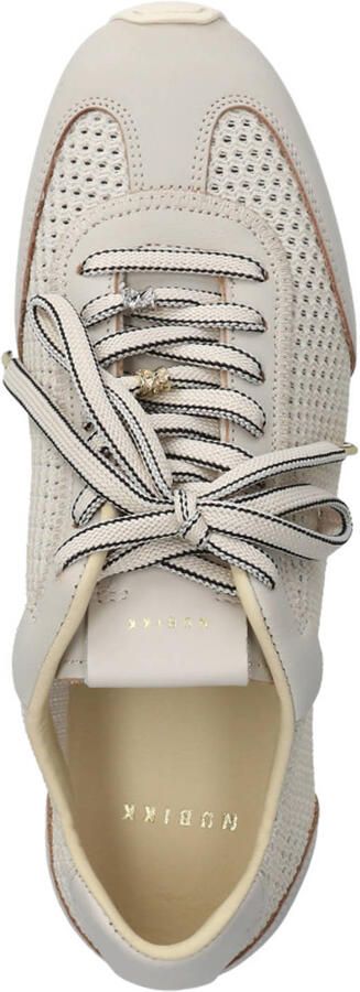NUBIKK Lage Sneakers Dames Billy Lou Maat: 37 Materiaal: Leer Kleur: Beige - Foto 3