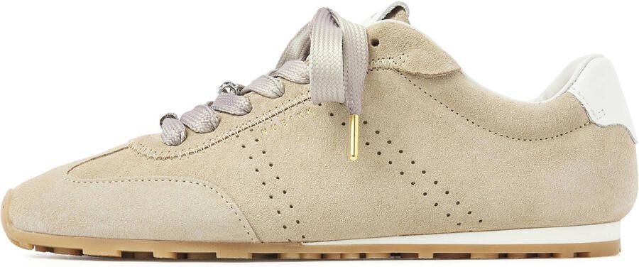 NUBIKK Lage Sneakers Dames Billy Lou Maat: 38 Materiaal: Suède Kleur: Beige - Foto 3