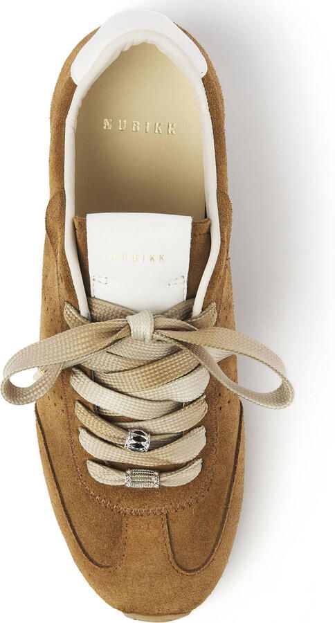 NUBIKK Lage Sneakers Dames Billy Lou Maat: 37 Materiaal: Suède Kleur: Bruin - Foto 3