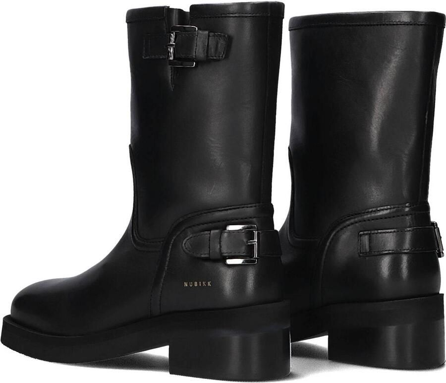 NUBIKK Biker Boots Dames Eve Leva Leer Zwart - Foto 4