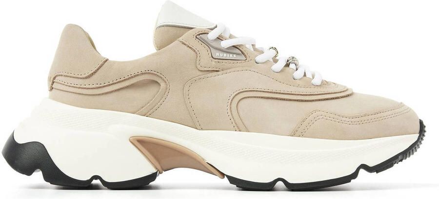 Nubikk chunky leren sneakers taupe