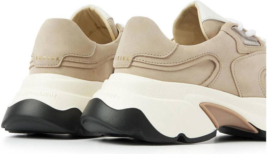 Nubikk chunky leren sneakers taupe - Foto 3