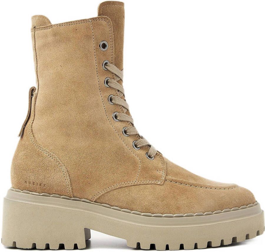 NUBIKK Veterboots Dames Fae Bobbi Fur Maat: 41 Materiaal: Suède Kleur: Bruin - Foto 2