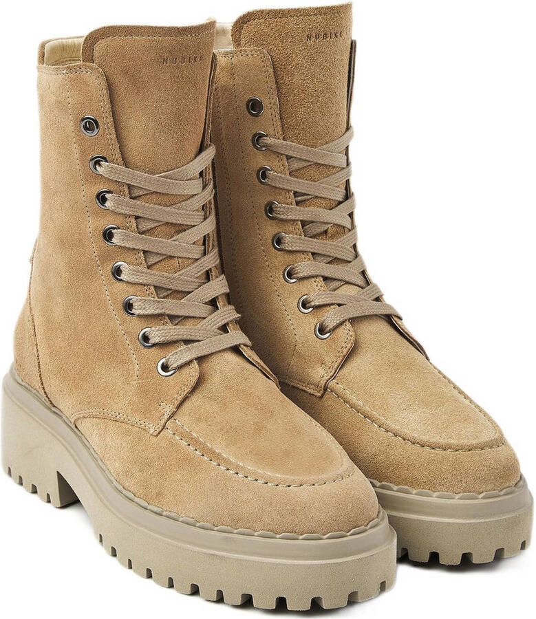 NUBIKK Veterboots Dames Fae Bobbi Fur Maat: 41 Materiaal: Suède Kleur: Bruin - Foto 3