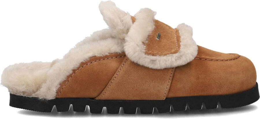 NUBIKK Instappers Dames Teddy Fur Suède Cognac - Foto 2