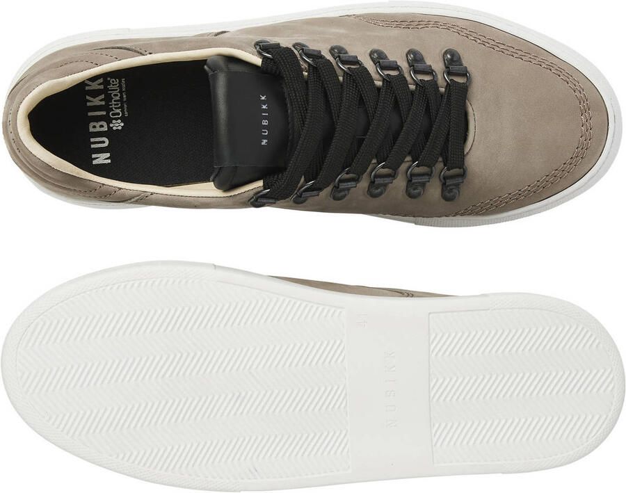 NUBIKK Lage Sneakers Heren Jagger Roman Maat: 46 Materiaal: Nubuck Kleur: Grijs